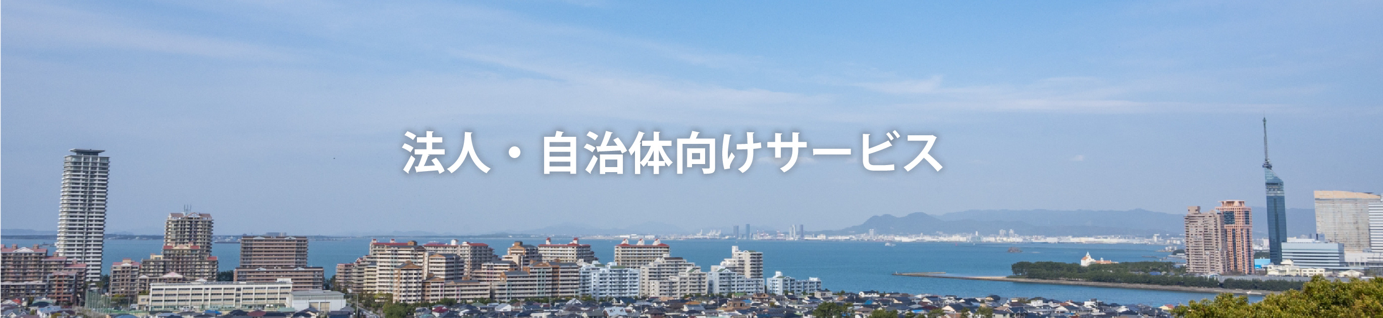 法人・自治体向けサービス